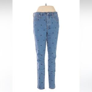Madewell Starry Night Jeans Size 30 High Rise Skinny Jeans Star ⭐️ pattern 4th